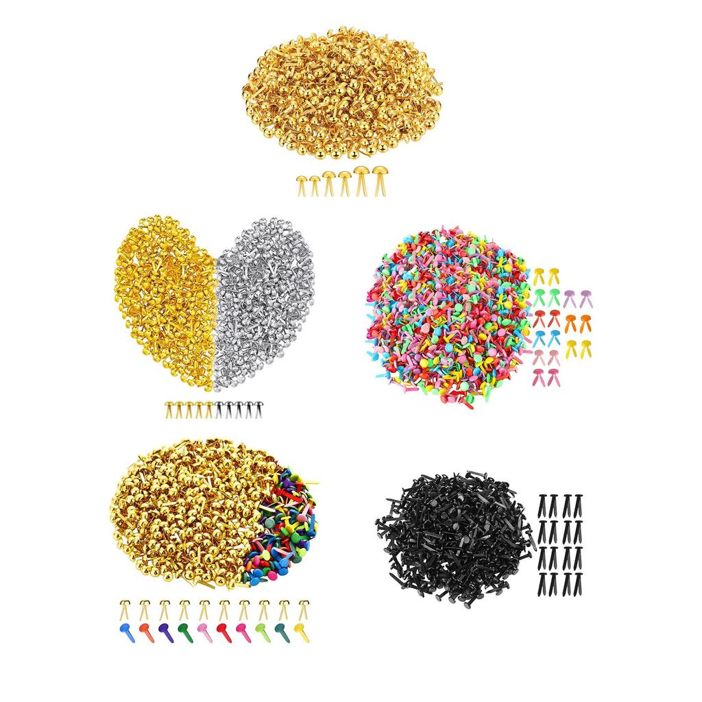 Paper Fasteners Brads Multi Size Split Pins Crafting Tools for Home Office Card Making