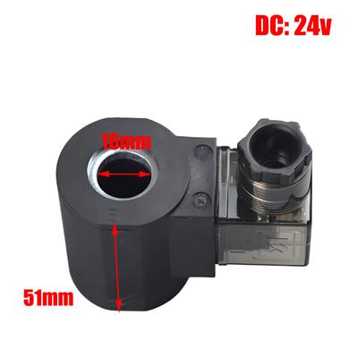 Hydraulic Solenoid Valve Coil Hole Diameter 13mm 16mm Height 51mm Round DC24v DC12V Ac220v Copper Coil