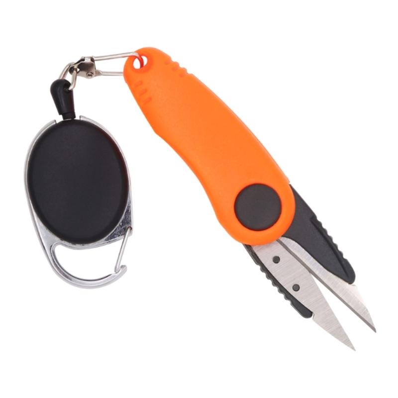 Foldable Line Cutter Stainless Steel Fishing Scissors Fishing Line Cutter for Braided Line Fishing Tackle Accessories
