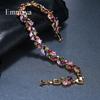 Fashion Colorful Zircon Bracelet Series for Women, Micro Paved Zircon Luxury Jewelry