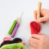 Multi/Single Needle Felting Tool with/without Barbed Needle for Felt Animals & Pattern Felt Needle Holder Wooden Handle