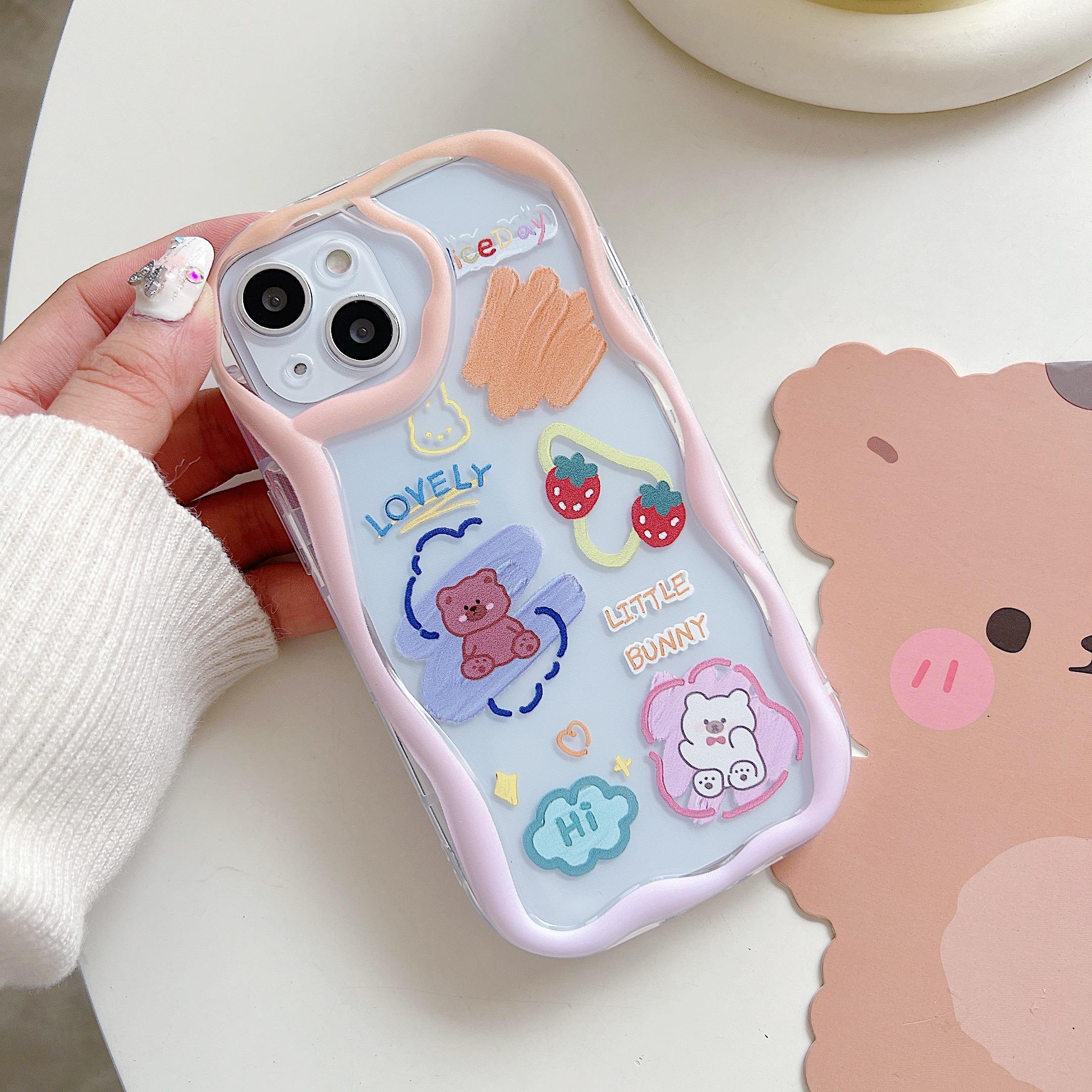 

Милый силиконовый чехол для Redmi Note 12 11 Samsung A54 A14 iPhone 11 13 Oppo Reno 8T Infinix Note 30 Pro Funda, чехол с рисунком медведя из мультфильма, мягкий бампер из ТПУ Xiaomi Redmi Note 9/Redmi 10X (4G)