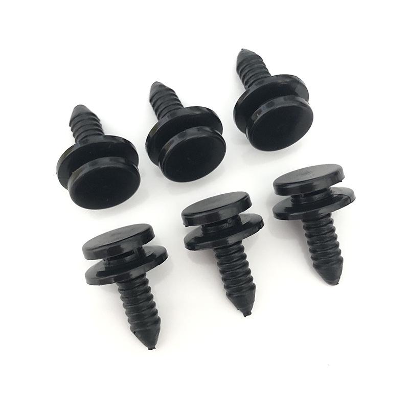 Black Interior Panel Clips for Porsche Volkswagen - Decorative Plastic Fasteners
