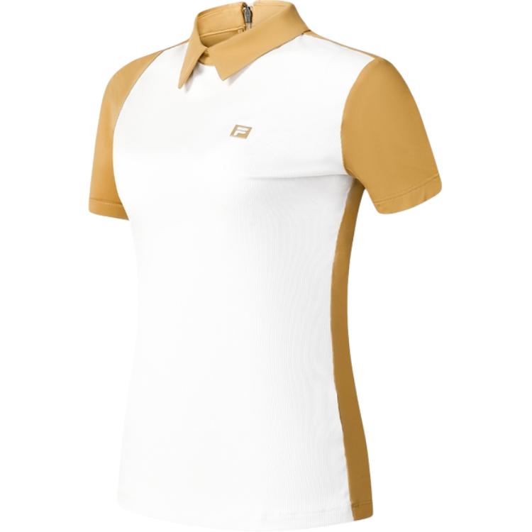 

New FILA T-Shirt Women s Yellow Tree Brown A11W435107F-BN 165/84A/M