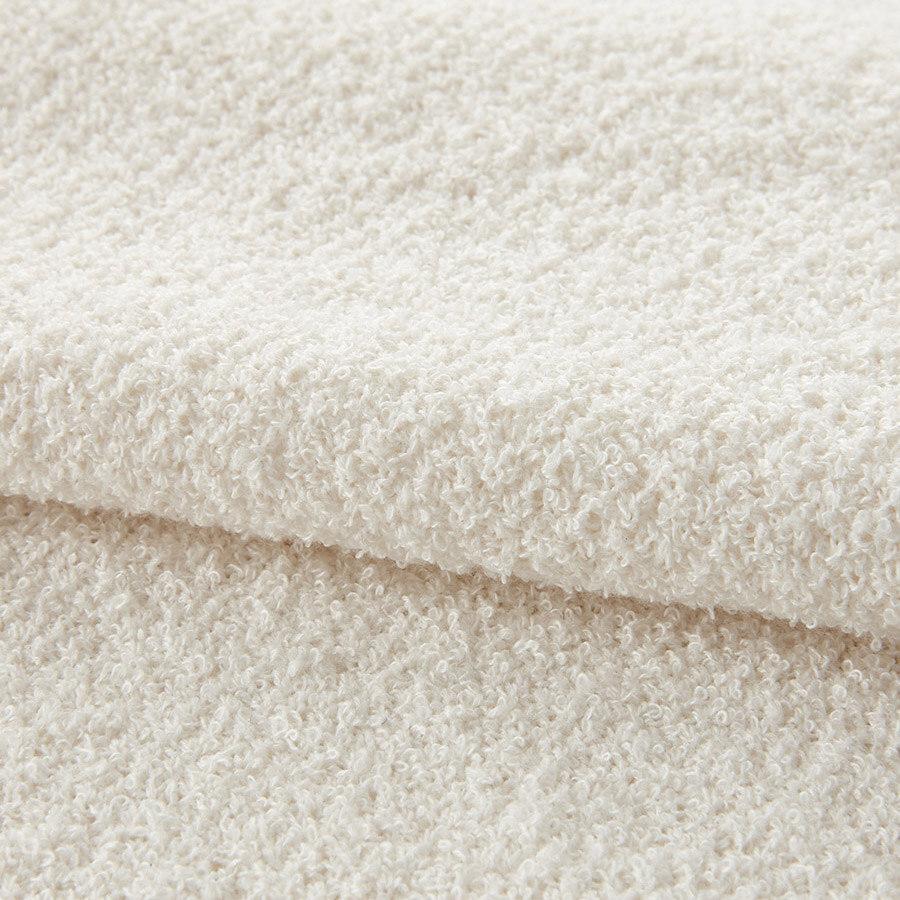 Stico Boucle Collar Knit Ivory (Oversized)_Sktvb53Osi