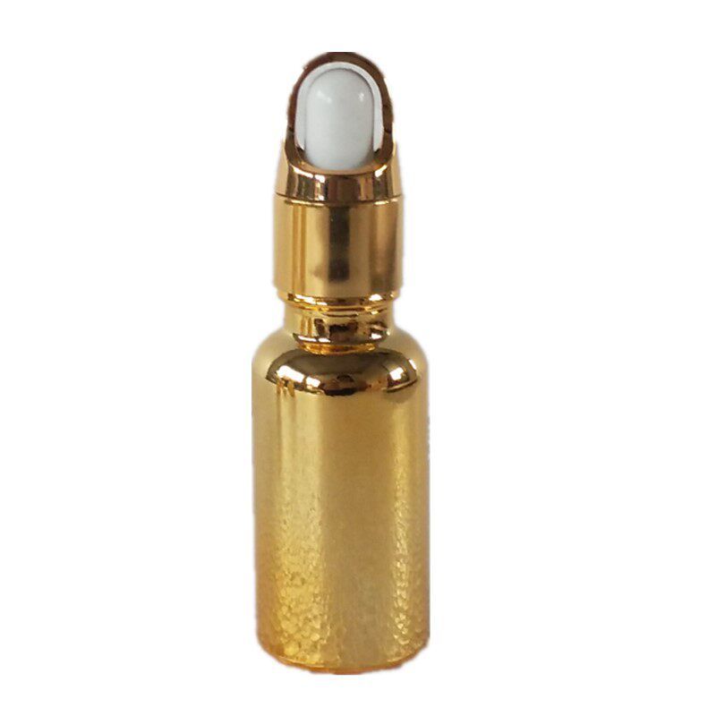 Gold Plating Essential Oil Bottle Dropper Empty Bottle 5-100ml Cosmetic Glass Blending Storage Bottle