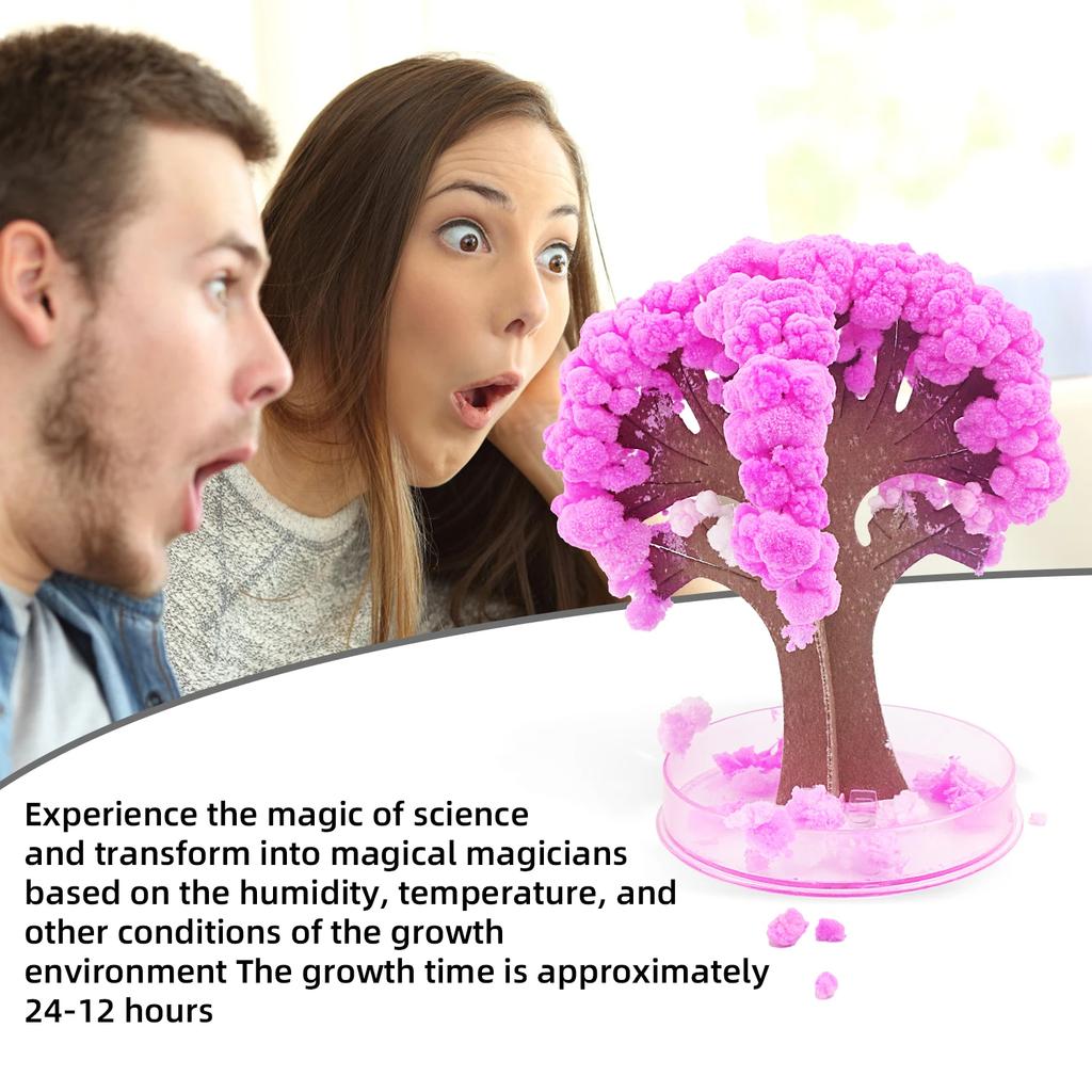 Paper Tree Blossoming Toy Magic of Snowflake Blossoming, Watering Crystal Tree Scientific Experiment Personally Witnessing