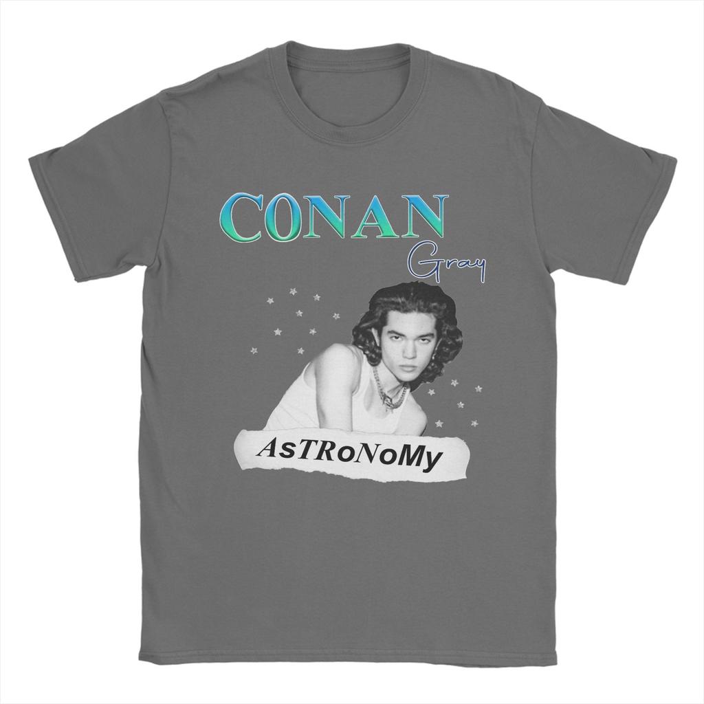 Astronomy Conan Gray T-Shirts Men Novelty Cotton Tees Round Neck Short Sleeve T Shirt 4XL 5XL 6XL Clothing