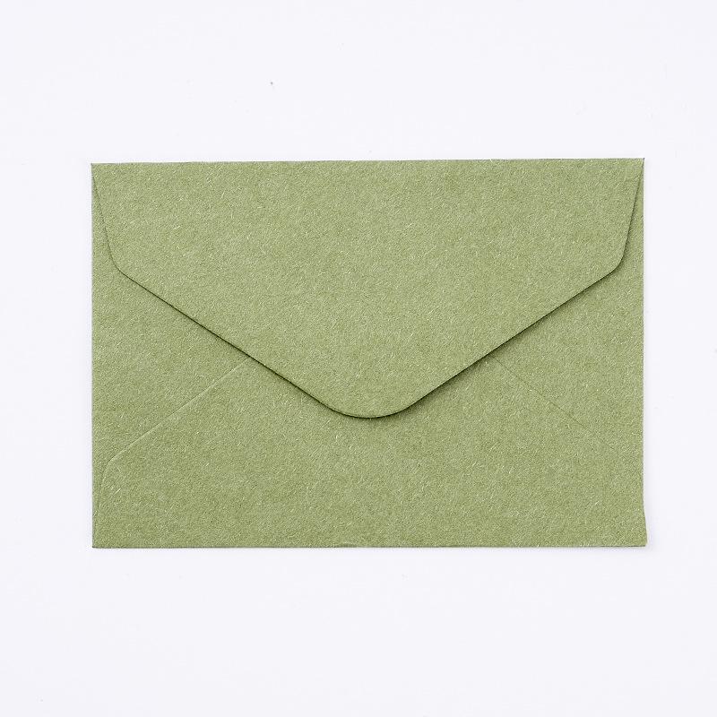 Busta Invito Cartolina di Auguri A7 Addensata Verde Oliva Avocado, Stile Europeo di Alta Gamma, Autoadesiva.