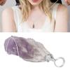 Stone Necklace Pendant Iron Wire Wrapped Nature Point Gemstone Jewelry for