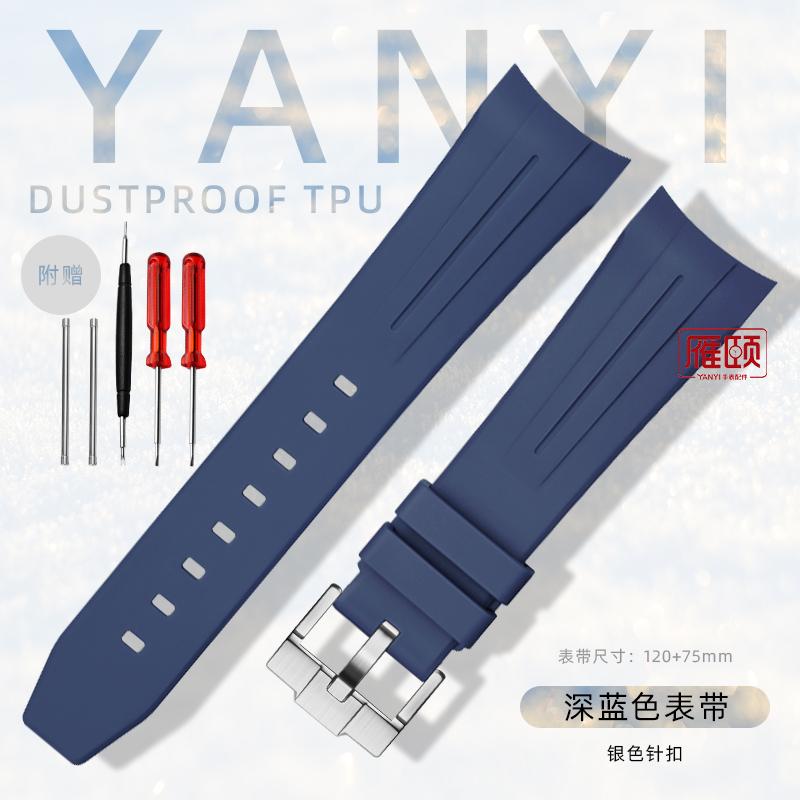 Gummiarmband für Blancpain X Swatch Five Oceans Gummi-Taucharmband, wasserdicht, 22 mm, Herrenuhrenarmband mit Schraubwerkzeug