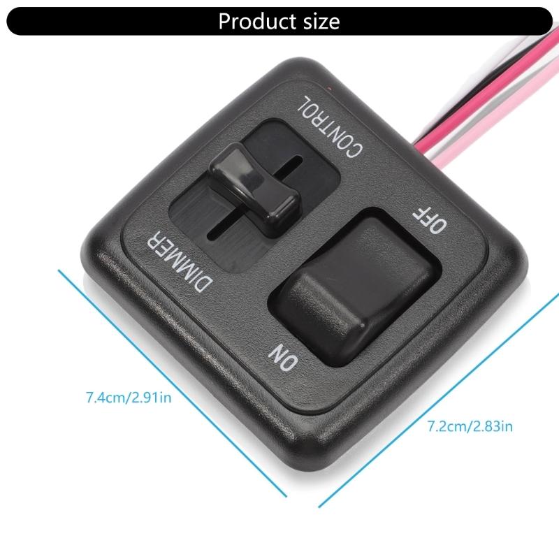 High Durability DC12V Toggle Dimmer Switch Ensuring Safe Lighting Control In Motorhomes And Yachts For Marine Truck Use