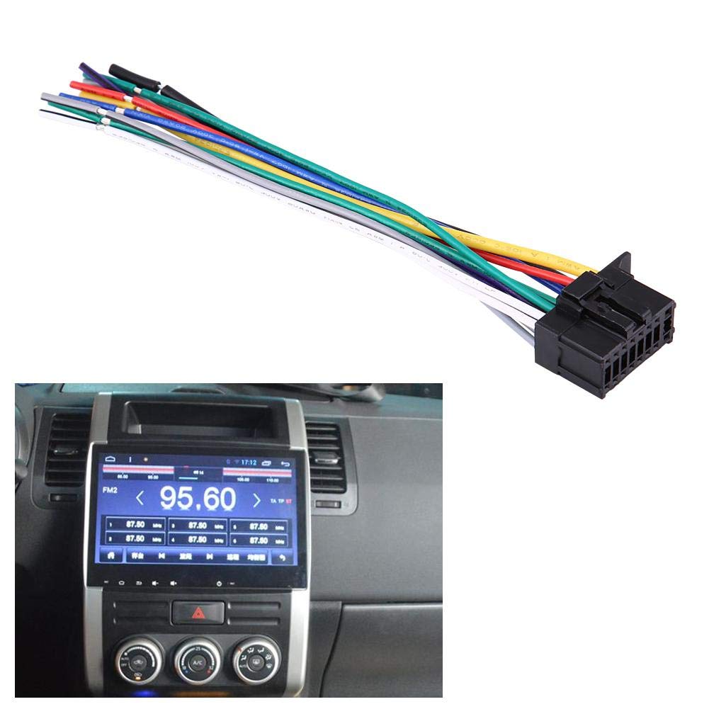 Car Radio Harness, Car Stereo Harness Plug, FM Harness, Plastic + Metal Material, 5.9