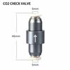 Metal CO2 One-way Check Valve 4X6mm Gas Pipe Interface Quick Plug Aquarium CO2 Valve Pressure Reducing Valve