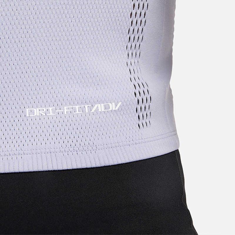 Nike Casual Training Breathable Short Sleeve T-Shirt Women Tops Lavender DV9170-519