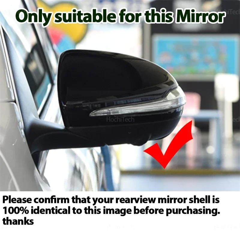 Für Mercedes C E S GLC W205 W213 W238 W222 C217 C253 X205 W253 X253 Nur Linkslenker Carbonfaser-Optik Schwarz Seitenspiegelabdeckungen Kappen