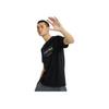 Li Ning Wade Series Reflective Letter Quick-Dry Sports Crew Neck Short Sleeve T-Shirt Men Tops Black ATSR287-1