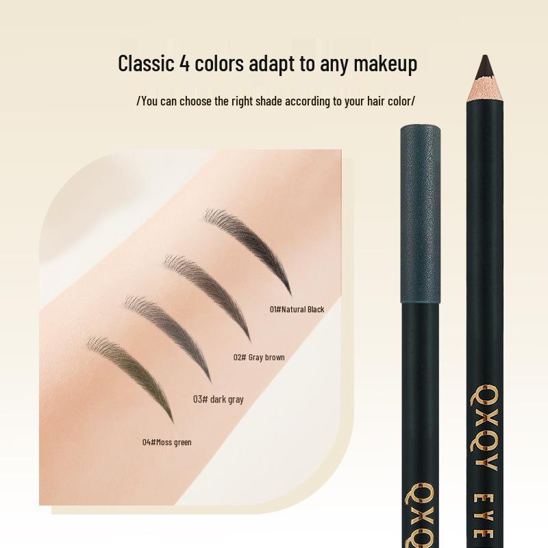 QXQY Waterproof Smudge-Proof Eyebrow Pencil - Perfect for Beginners and Long-Lasting Wear