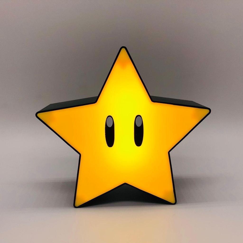 Super Mario Star LED Night Light – Question Mark & Star Design for Outdoors & Christmas Decor