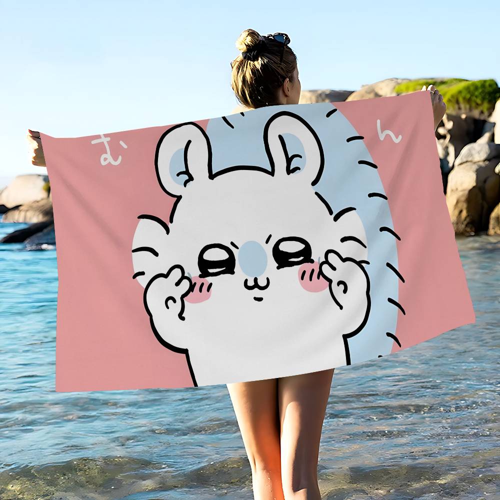 Cartoon M-MomongaS Microfiber Beach Towel Absorbent Quick dry Soft Yoga Swimming Resort Mountain Climbing Towel