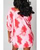 Azura Exchange Red Plus Size Tie-dye Print 3/4 Sleeve Tunic Top