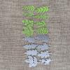8pcs Leaves Frame Metal Silvery Stencil Embossing Cutting Dies For Diy Scrapbooking Paper Album Cards Making