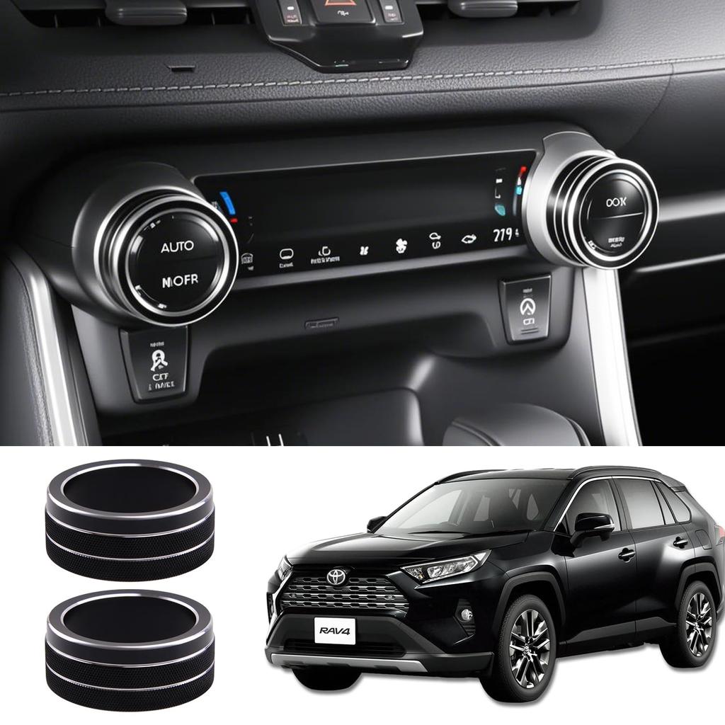 MEKOMEKO RAV4-XKTB Toyota RAV4 50 Series Aluminum Air Conditioner Switch Cover Air Conditioner Switch