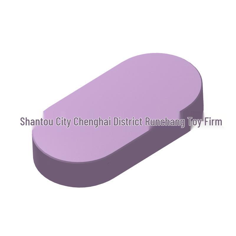 Compatible 1126 1x2 Oval Flat Light Building Block Plate 50 g (approx. 225 pieces)