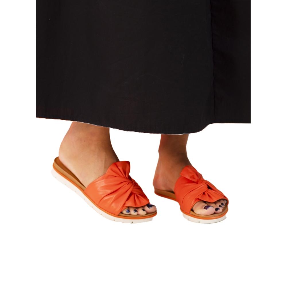Lunar Womens/Ladies Sunshine Leather Sandals 6 UK orange