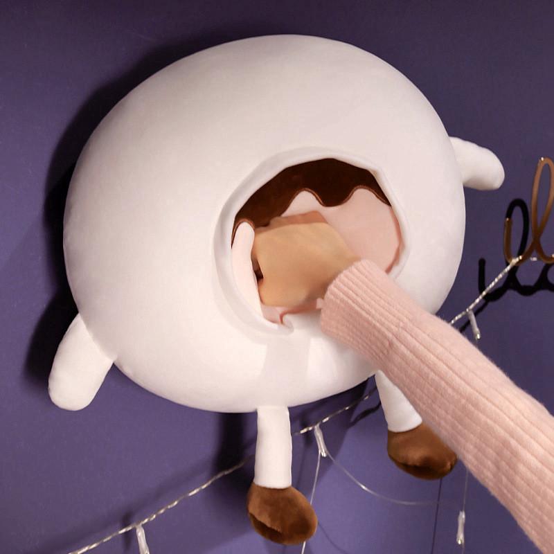 Plush Dumpling Pillow With Pp Cotton Filling For Couch Nap And Comfort