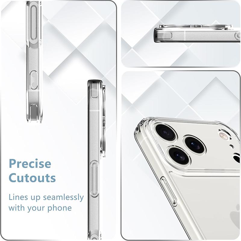 Case for iPhone 17 Pro Max Shockproof Hard PC Clear Case Transparent Cover for iPhone 17Pro 17 Air Phone Protective Case Shell