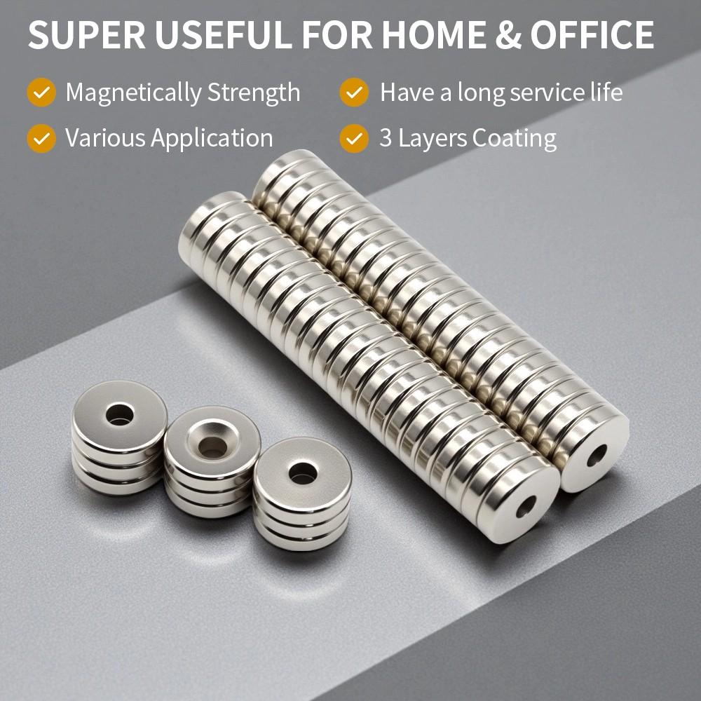 20x5-5MM imans Round Refrigerator magnets with holes for Office Whiteboard Suitable Tools Home Workplace, Etc 20*5-5