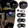 Bicycle Devil Eye Light USB Rechargeable Long-lasting Wiring-free Design Builtin Large-capacity Battery GIF Customizable Content