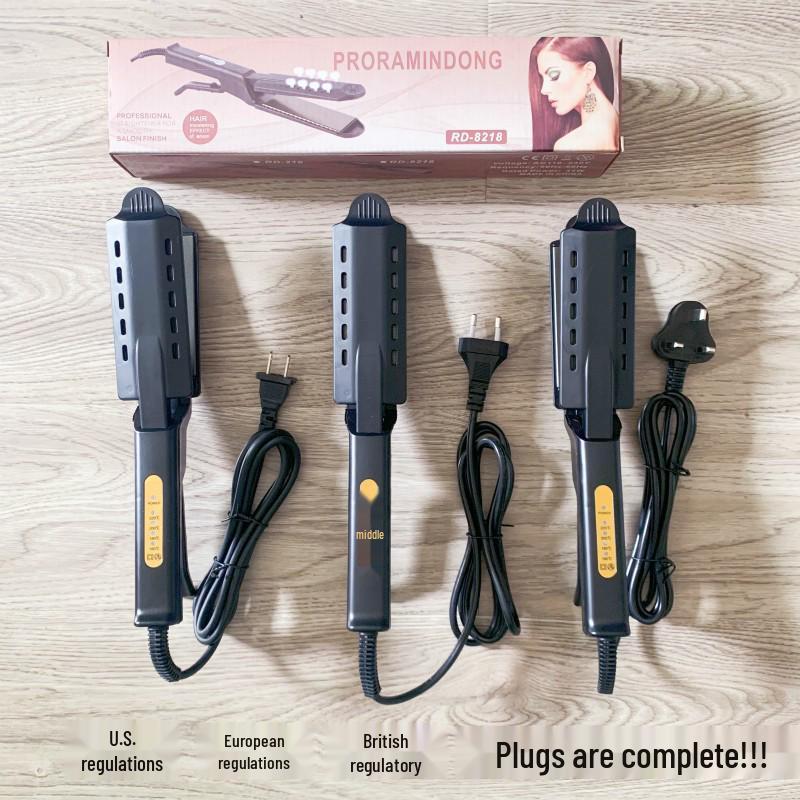 Cross-Border Negative Ion Hair Straightener - Adjustable Temperature for Dormitory & Home Use