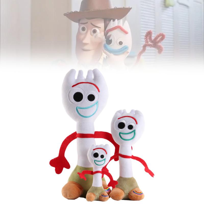 Rozkošní plyšoví panáčci Woody a Forky z Příběhu hraček 4 z ultra měkké krátké plyšové látky