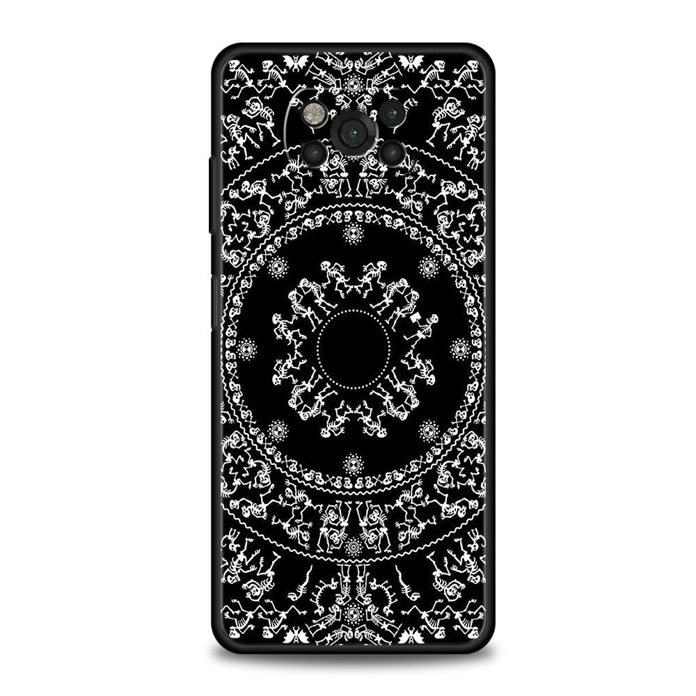 Skeleton Skull Phone Case for Xiaomi Poco F7 F6 F5 F4 F3 X6 X5 X4 X3 NFC F7 Ultra M4 C51 C55 GT 5G Soft TPU Cover Fundas Capas