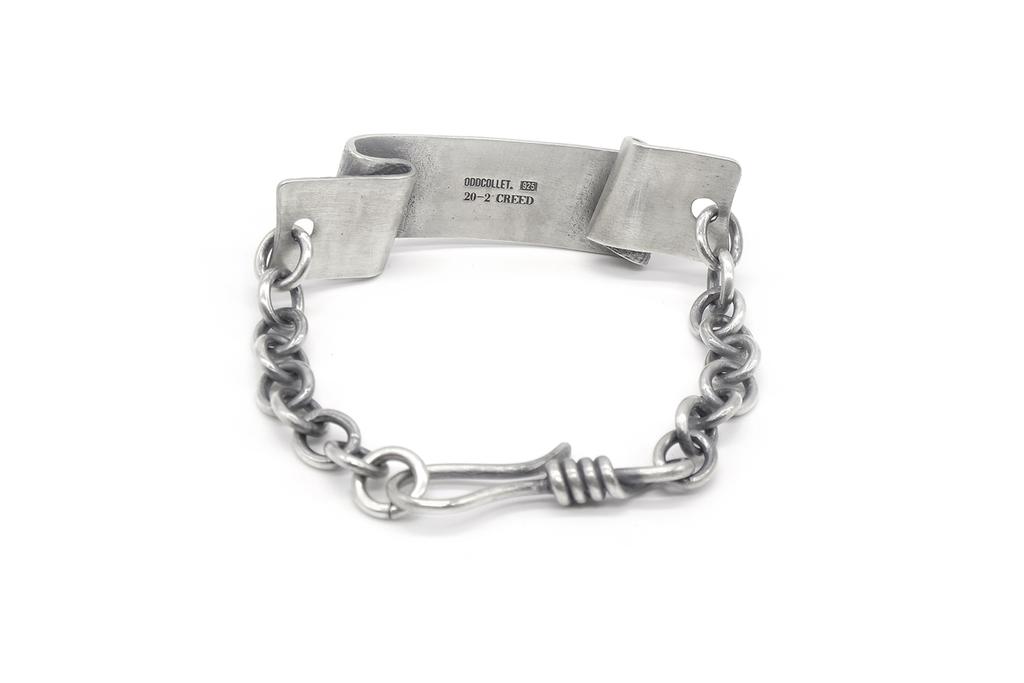 Oddcollet [Silver925]Scroll Chain Bracelet (L)