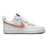 Nike Court Borough Low 2 GS White Metallic Red Bronze Kids Sneakers Summit-White Dark-Smoke-Grey BQ5448-116