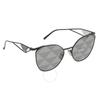 Prada Grey Pattern Silver Irregular Ladies Sunglasses Pr 50zs 1ab03t 59