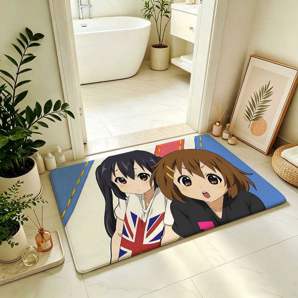 Anime K-K-ON! Carpet Bathroom Anti-slip Mat Door Mat Home Decoration Mat Entrance Door Mat Scratch-resistant Door Mat