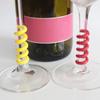 Drink Markers 6X Wine Stem Glass Markers Set Vibrant Silicone Drink Decorations For Cocktails Champagne Wedding Beach