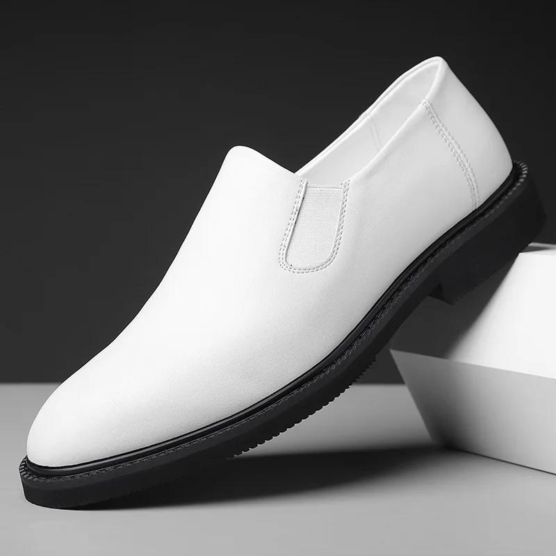 Fashion Designer New Platform Hollow Out Men's Loafers Fashion Leather Soft-soled Male Dress Shoes Casual Man Cow Leather Shoes Man