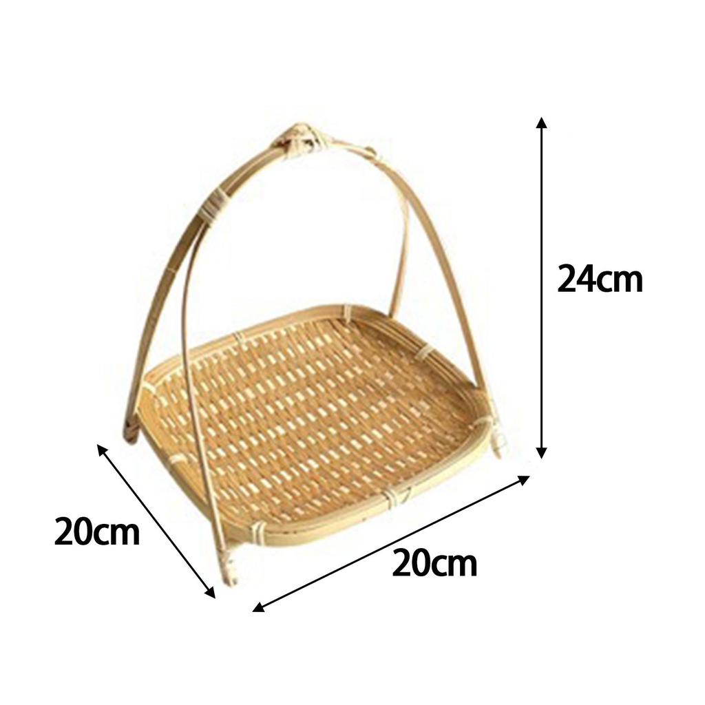 Bamboo Fruit Basket for Organizing Food and Bread in Living Room