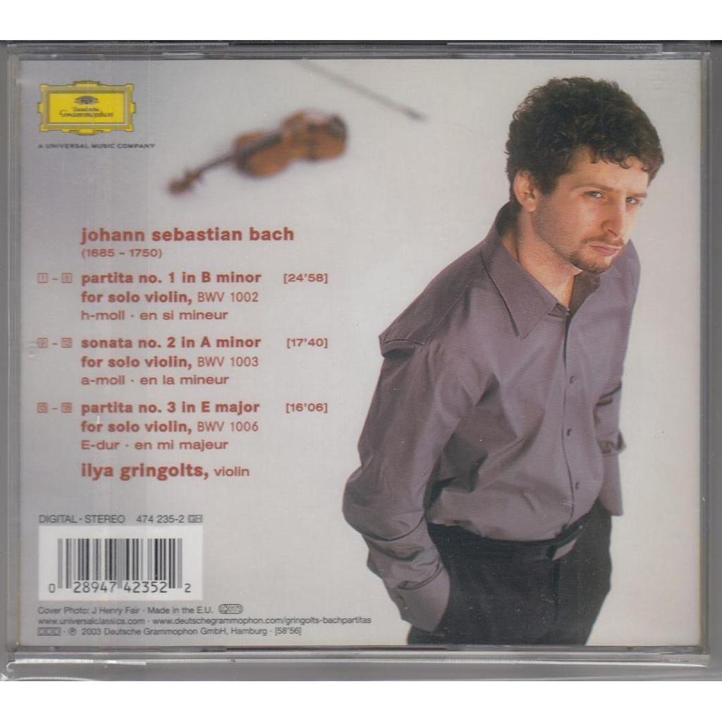 Used Bach: Sonata No. 2 for Solo Violin, BWV 1003 & Other Works - Gringolts (Violin)