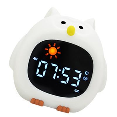 Lovely Animal Shape Kids Alarm Clock Touch Activated Night Light For Children Bedroom Or Desk Decoration Clocks