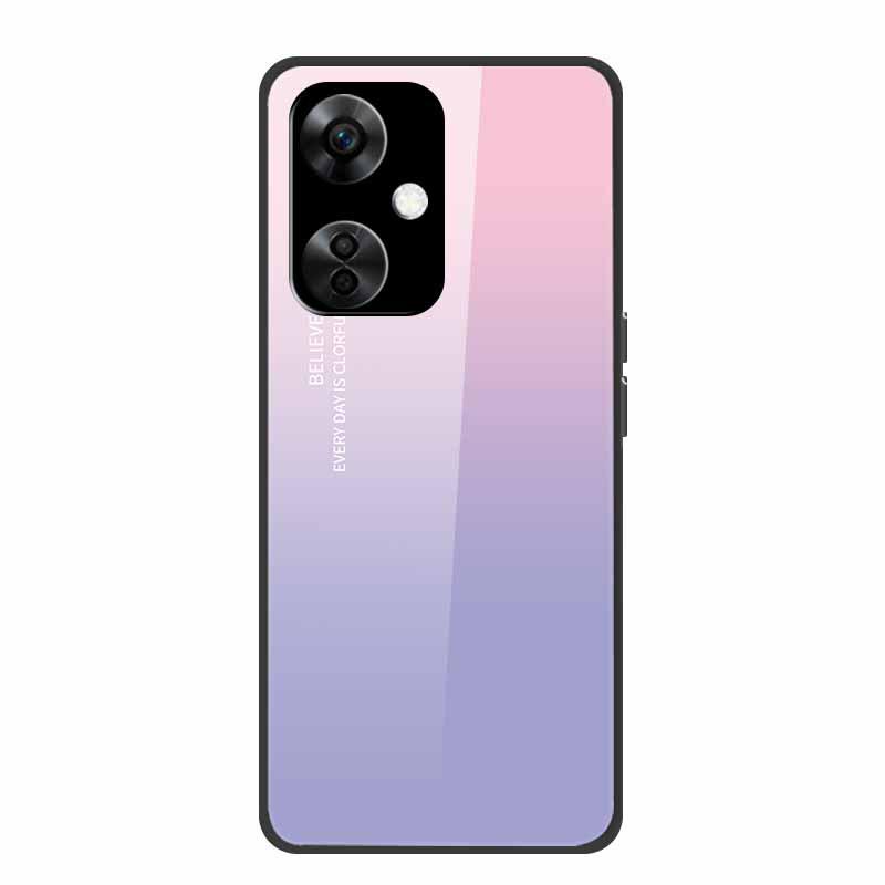 Personalisierte bunte Landschafts-Handyhülle mit gehärtetem Glas für OnePlus NORD CE 3 5G