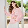 Chuyu Women's Bohemian Print Long-Sleeve T-Shirt