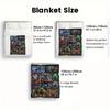 Cybernetic Boar Gallery 2D Flat Pattern Flannel Blanket, High Quality All Seasons, Home Decor, Warmth and Comfort, Perfect for Christmas Gifts.