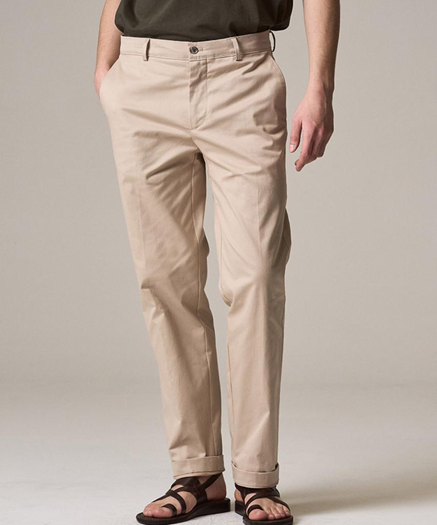 Laijeuaenbillou [Authentic] Authentic Supima 265 Regular Straight Chino Pants Khaki