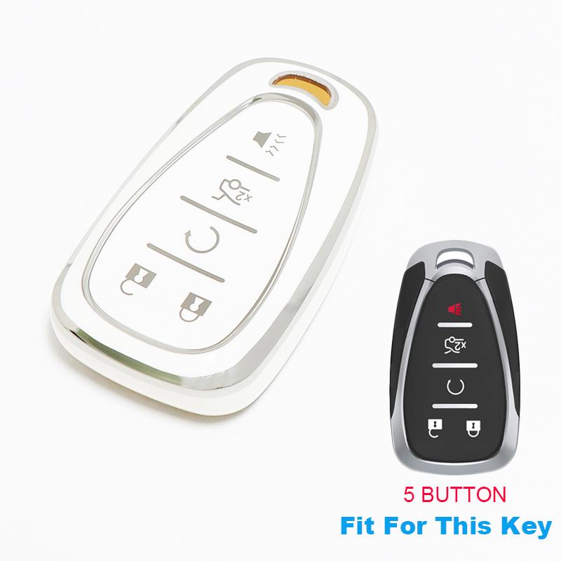 5 Button Shell Fob For Chevrolet Volt Bolt Trax Orlando Cruze Spark Camaro Malibu Blazer Traverse Onix Equino Car Key Case Cover
